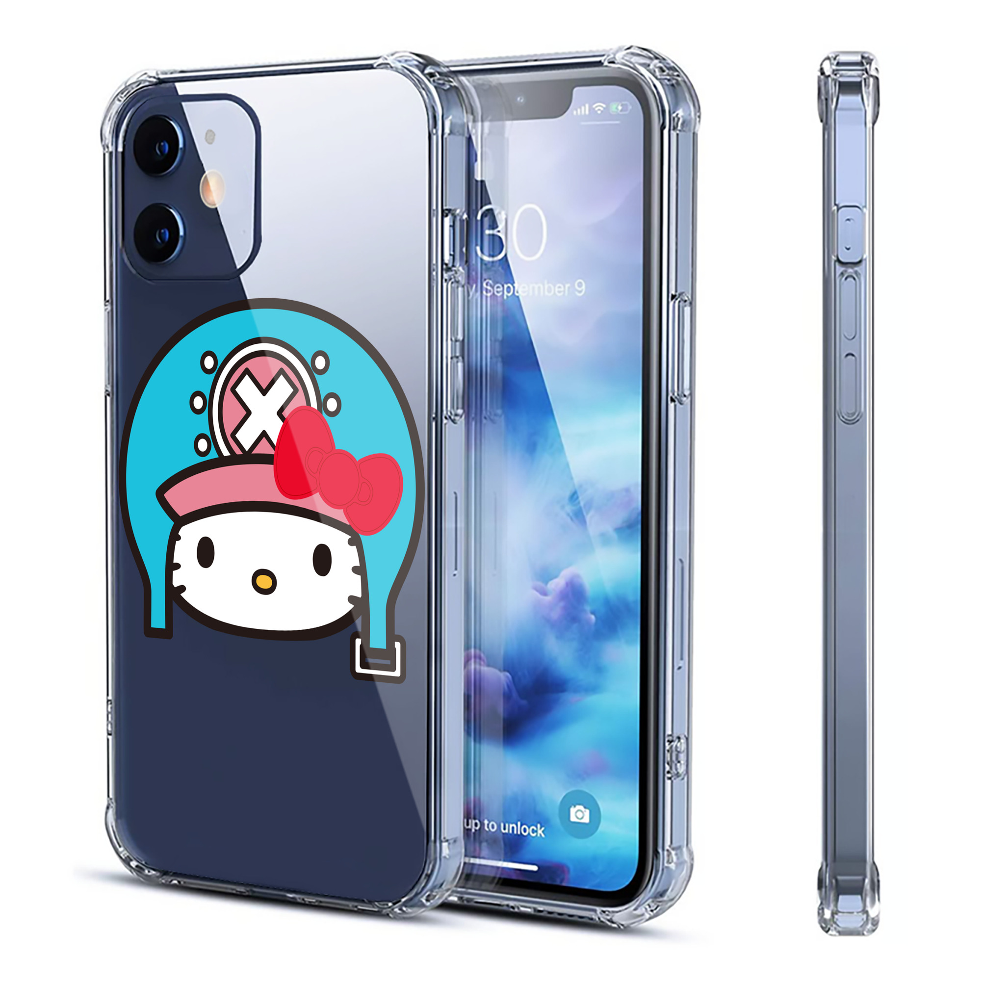 （画像用） Hello Kitty ハローキティ 【iPhone 12シリーズ対応】透明スマホケース（クリアソフトケース）